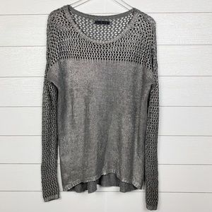 Velvet Brand Silver Metallic Sweater